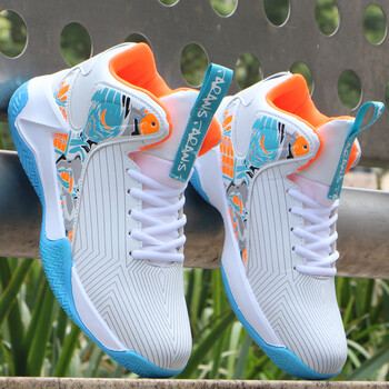 鸿星尔克篮球鞋春秋季新款男鞋高帮休闲运动鞋皮面防水跑步鞋f2116白