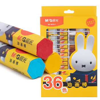 晨光(M&G)文具36色经典六角油画棒蜡笔丝滑易上色安全配方儿童涂鸦笔米菲系列MF9015-1生日热门商品礼物 晨光(M&G)文具36色经典六角油画棒蜡笔丝滑易上色安全配方儿童涂鸦笔米菲系列MF9015-1生日热门商品礼物