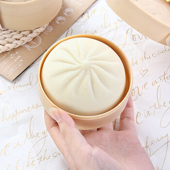 朗程仿真解压叉烧包子柔软减压玩具手捏捏乐假食物模型慢回弹发泄神器