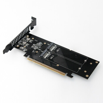 佳翼（JEYI）PCIe转M.2四盘位扩展卡 64Gbps NVMe转接卡 全高挡板 兼容PCIe 4.0/3.0 4盘阵列支持PCIE信号拆分