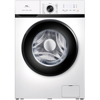 TCL 8公斤 一级变频 95°热力除菌 蒸汽除菌 消毒预洗 蜂巢水晶内筒滚筒洗衣机TG-V80BA