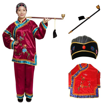 风雷动fld丑角媒婆演出服装地主婆古装衣服戏曲秧歌服全套