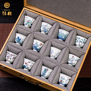 新粉彩版十二花神杯 12個セット 新粉彩版十二花神杯 12個セット - メルカリ