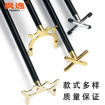 枫逸 台球架杆器黑科技架杆十字高叉低叉架 金属高叉架带胶粒2个起订