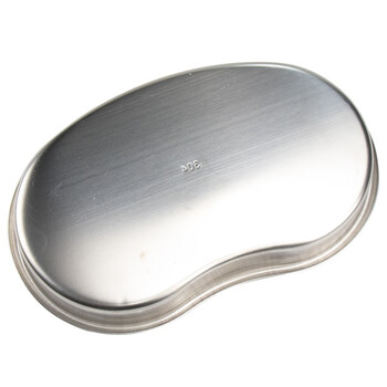 海斯迪克 弯盘304不锈钢换药盘消毒托盘防碘伏腰子盘 中号 HKQS-189