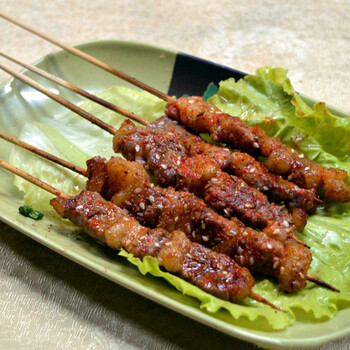 鲁昌牛肉串冷冻新鲜半成品户外烧烤食材街边手把串铁板油炸串