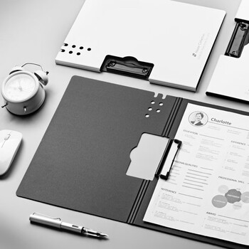 三木（SUNWOOD）名匠系列 A4横式发泡板夹加厚文件夹/资料册/会议报告夹/试卷资料收纳 白色 MC65