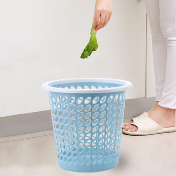 千屿2个装家用大号软塑干湿分类镂空压圈垃圾桶圆形纸篓垃圾筒 千屿2个装家用大号软塑干湿分类镂空压圈垃圾桶圆形纸篓垃圾筒