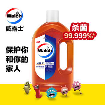 威露士消毒液1.6L松木清香+1L多用途青柠味消毒液/组合装