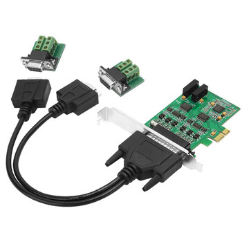 魔羯 MOGE PCIE转2口RS485/422高速串口卡 磁偶隔离防雷浪涌保护 串口扩展卡9针com口工业级配接线柱 MC2352 魔羯 MOGE PCIE转2口RS485/422高速串口卡 磁偶隔离防雷浪涌保护 串口扩展卡9针com口工业级配接线柱 MC2352