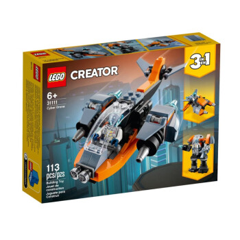 LEGO 乐高 创意三合一系列 31111 二次元飞机59元+运费（需用券）