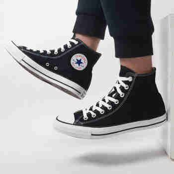 匡威（Converse）帆布鞋男鞋女鞋All Star经典常青款中性情侣学生高帮休闲运动板鞋 白色低101000建议拍小一码 35