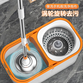 尚奇旋转拖把钢盘38cm杆伸缩100-130cm2头加厚拖布A77双驱动免手洗 尚奇旋转拖把钢盘38cm杆伸缩100-130cm2头加厚拖布A77双驱动免手洗