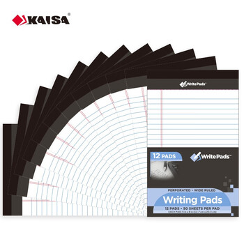 凯萨(KAISA)WritePads拍纸本美式A5/50张记事本笔记本 会议记录本子便携草稿本 12本装 KSU-0176