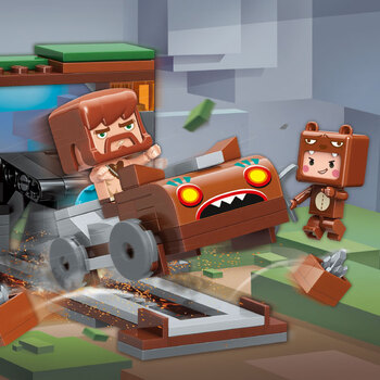 我的迷你世界星球联萌人仔动画片大侦探胖哒 迷你大陆迷你小洞 积木