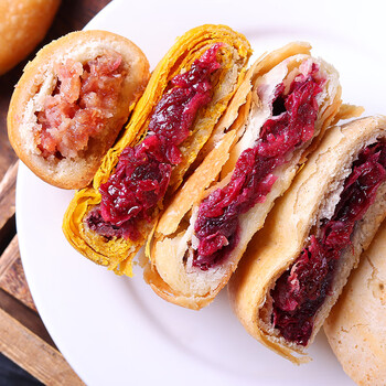 晨臻云南鲜花饼花肆纪玫瑰鲜花饼鲜花饼云南特产手工点心糕点中式糕点