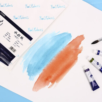 鲁本斯（PaulRubens）星空水彩纸加厚16K中粗纹300g棉浆纸素描纸学生初学美术绘画纸20张/包0111073