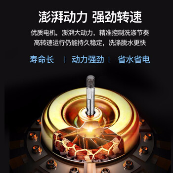 威力（WEILI）10公斤 波轮洗衣机全自动智能称重 13分钟快洗 护衣内筒 防锈箱体 钛金灰 XQB100-10018A 