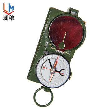 澜穆62式指南针罗盘指南针野营户外指北针方位测量绘制装备户外工具