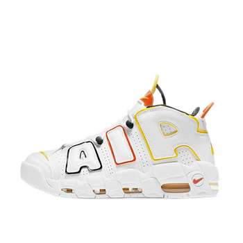 耐克nike air more uptempo 皮蓬大air白红黄外星人 午夜蓝中帮减震