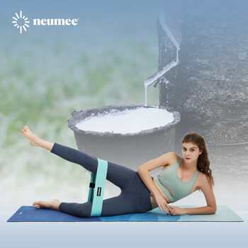 neumee专业出汗防滑吸湿减震居家耐用加宽麂皮绒天然橡胶瑜伽垫礼物山脉