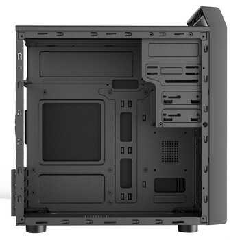 长城（Great Wall）商祺R25商务电脑机箱（MATX主板/提手/走背线/0.6mm厚五金/USB3.0/4硬盘位/光驱位）