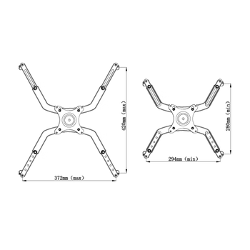 KALOC显示器支架显示屏无孔配件H1