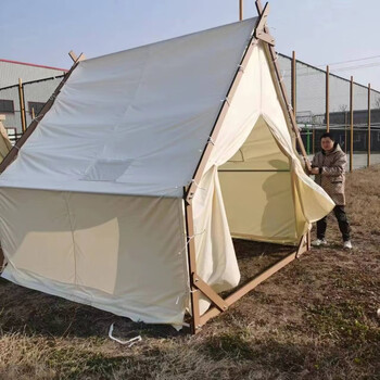 网红户外三角帐篷定制篷星空火锅烧烤天台民宿防火防雨景区露营网