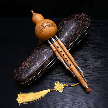 原生态金丝楠竹三音葫芦丝乐器c调降b调g调f调学生初学自学新金丝楠竹