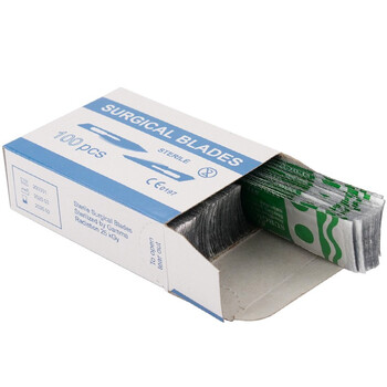 冰禹 BYA-332 手术刀片工业用 碳钢刀片 实验室用标本制作工具 11#(100片一盒)