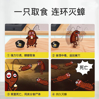 地依猫蟑螂药全杀蟑胶饵除蟑螂魔盒家用端灭蟑神器小强克星窝蟑螂屋