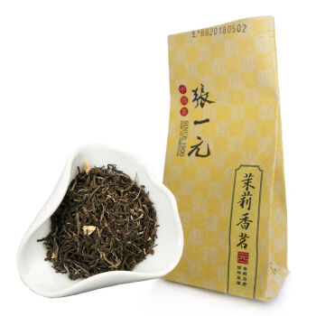 張一元高碎50g一袋張一元2021茉莉花茶濃香型香茗綠茶茶葉新茶香茗