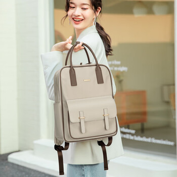 高尔夫（GOLF）双肩包女14/15英寸笔记本电脑包苹果华为大学生书包出差旅行背包