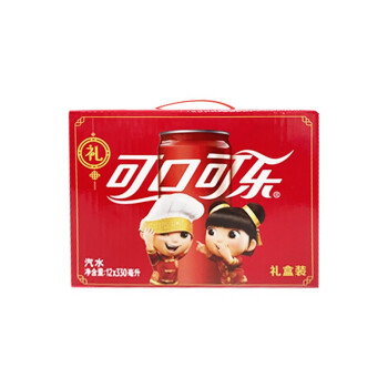 碳酸饮料 330ml*12罐 摩登罐 礼盒装 可口可乐出品