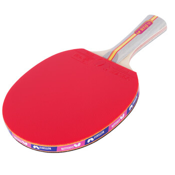 蝴蝶（BUTTERFLY）S四星比赛乒乓球拍成品横拍5层纯木双面反胶