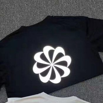 速干训练服潮流反光t恤男健身篮球透气短nike 反光太阳花短袖黑色速干