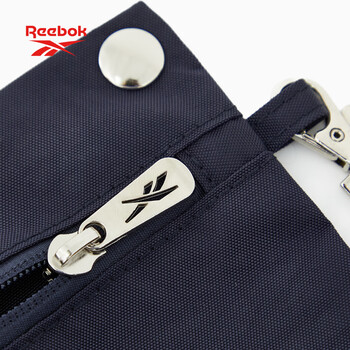 锐步防泼水耐磨手提斜挎包大容量男女同款户外通勤休闲包 蓝黑色