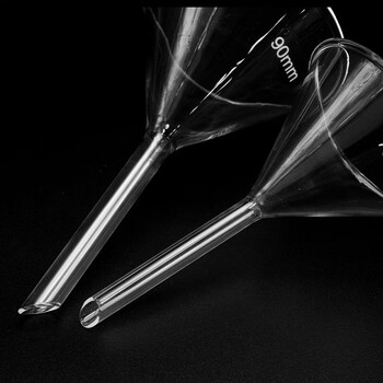 冰禹 BYhb-11 实验室三角漏斗 高硼硅漏斗玻璃漏斗 分离漏斗实验用品 短管 60mm