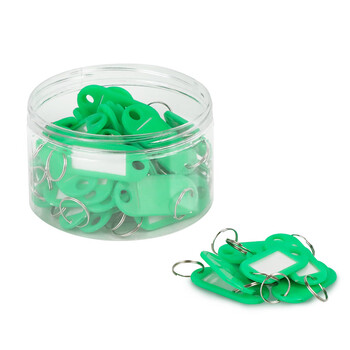 得印钥匙牌吊牌钥匙扣钥匙标签牌子3234钥匙管理办公钥匙吊牌贴办公用品绿色50个/盒