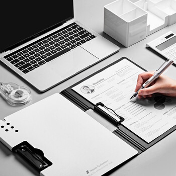 三木（SUNWOOD）名匠系列 A4横式发泡板夹加厚文件夹/资料册/会议报告夹/试卷资料收纳 白色 MC65