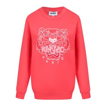 KENZO高田贤三奢侈品女装经典虎头刺绣套头 
