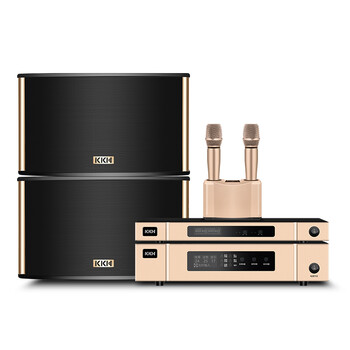 KKH K9家庭ktv音响套装点歌机一体机卡拉ok家用影院主机会议室音箱功放点唱台客厅组合触摸屏 音响+功放+麦克风