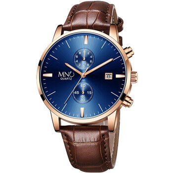 keshegans梦梭男士手表男商务休闲表皮带日历石英表学生防水夜光复古