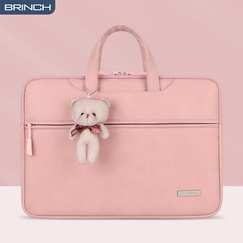 BRINCH女士手提笔记本电脑包14/15英寸适用小米华为大容量轻薄电脑包