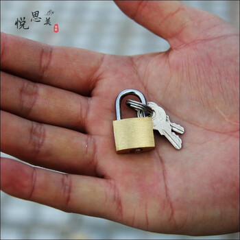 迷你小铜锁挂锁20mm小锁箱包锁旅行背包行李箱锁头锁子
