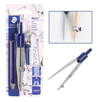 施德楼(STAEDTLER)圆规 两用款小学初中高中生考试作图工具 金属工程制图绘图文具套装开学必备用品吊卡装55060BK 施德楼(STAEDTLER)圆规 两用款小学初中高中生考试作图工具 金属工程制图绘图文具套装开学必备用品吊卡装55060BK