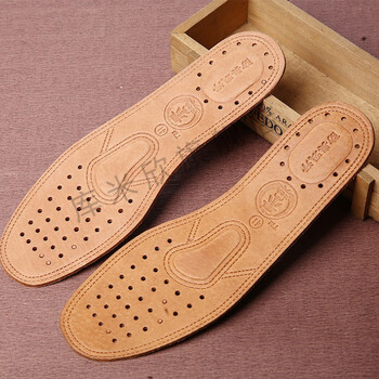 库米欣真皮鞋垫男吸汗防臭透气吸汗防臭加厚运动软底舒适猪皮牛皮鞋垫