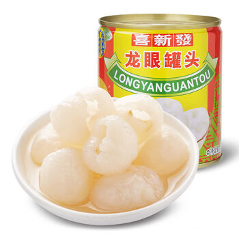 新鲜龙眼罐头水果  夏季网红看剧零食 龙眼6罐
