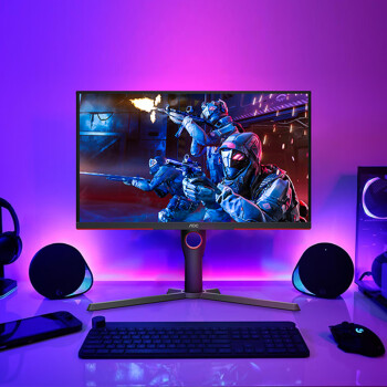 AOC 31.5英寸 4K高清 144Hz IPS广色域 HDR400 快速液晶1ms  硬件低蓝光 电竞电脑显示器 U32G3X