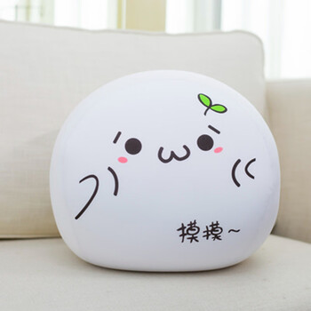 包邮萌萌颜团子抱枕小挂件毛绒玩具汤圆玩偶生日礼物卡通可爱 摸摸君